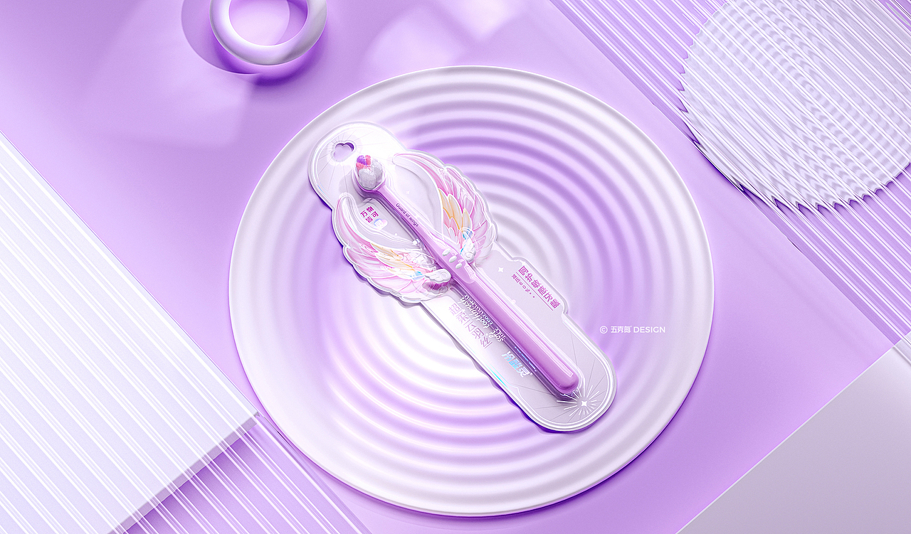 五克氮²×冷酸灵 | 天使刷 产品视觉设计