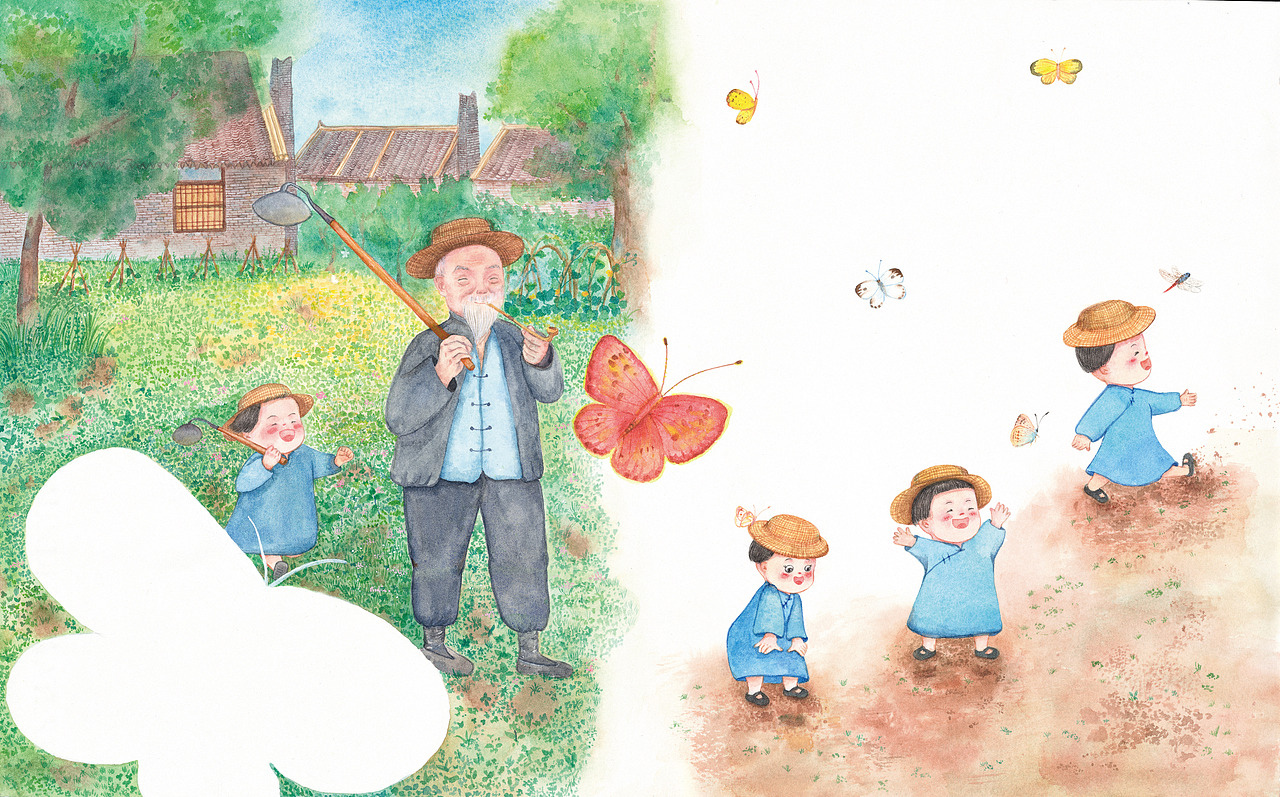 原创绘本《祖父的园子》