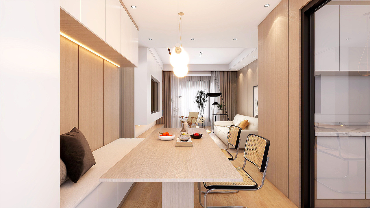 金地西湖春晓原木奶油风98㎡3房