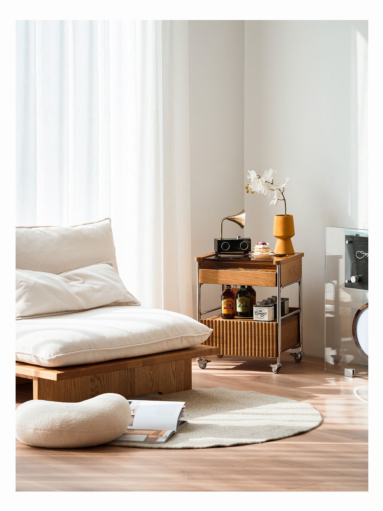 Sea Wave Bedside Table