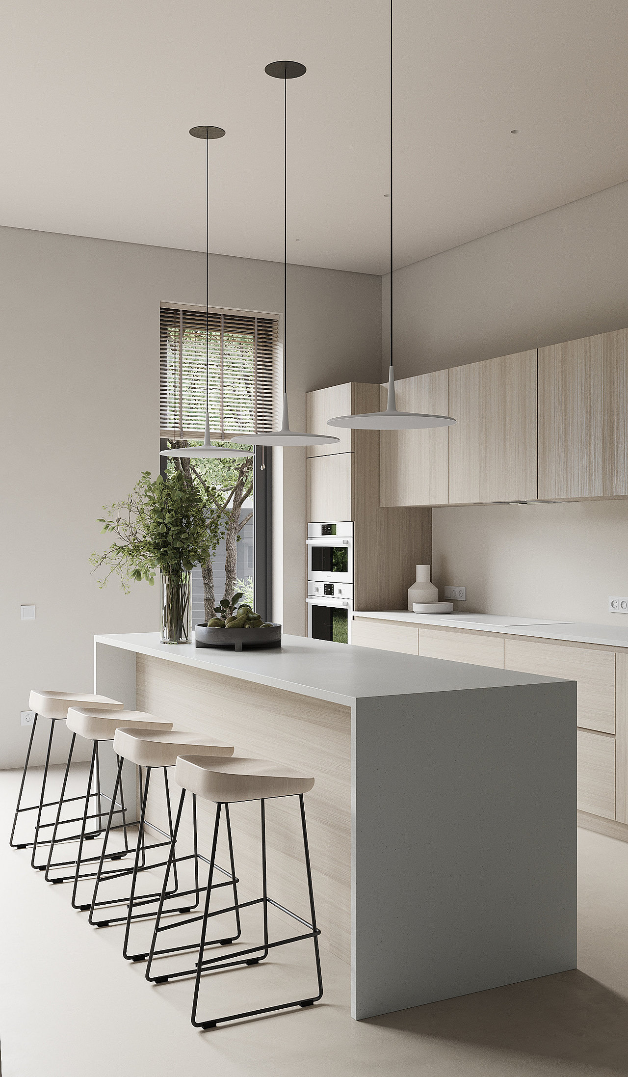 奶油风179㎡浅色系住宅设计 打造都市里的温馨岁月