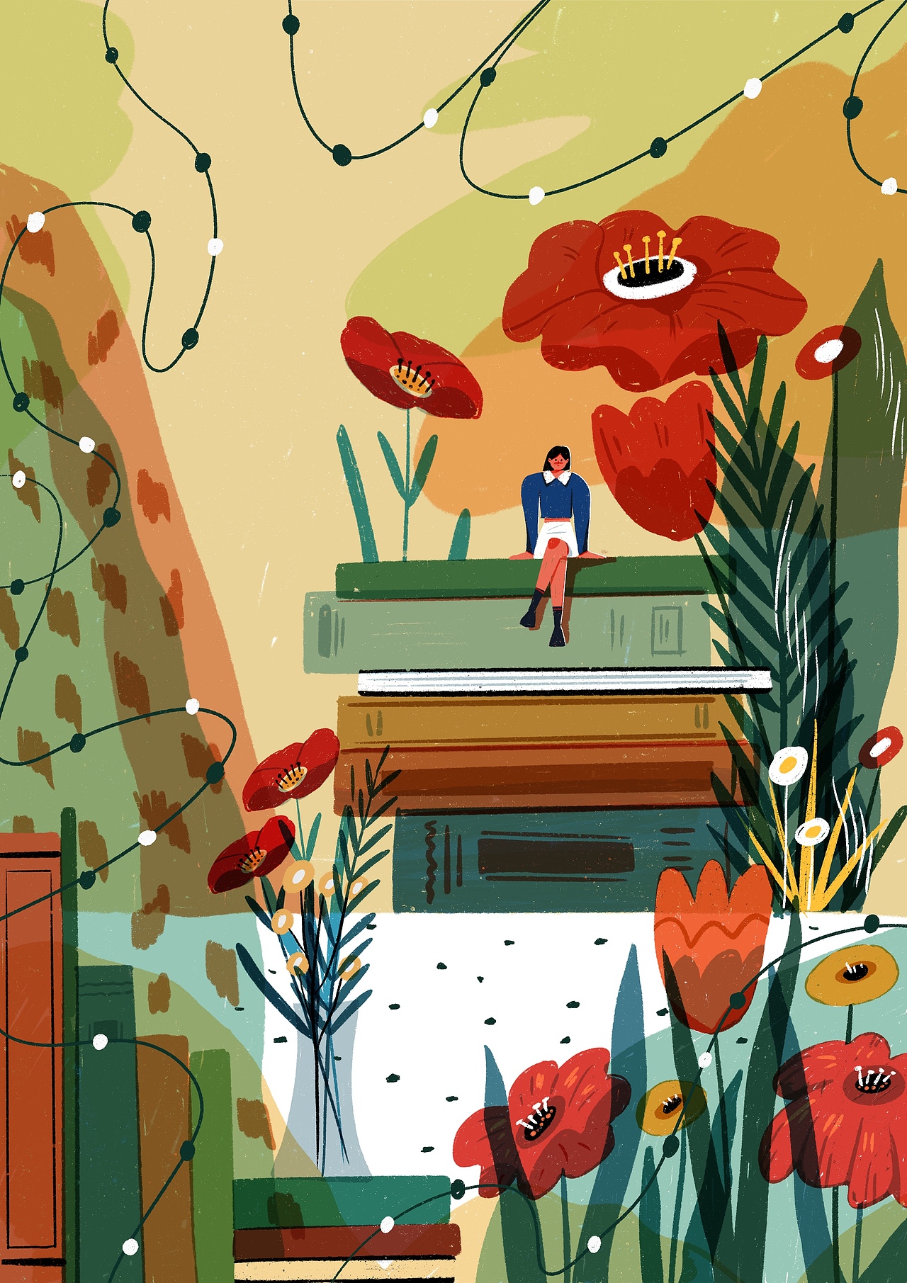 万物生长——我的个人线下插画展（图ZMzUxMjE1NTE2） - 艺术插画 - 站酷设计师业余的Sylvia原创素材 - 站酷ZCOOL