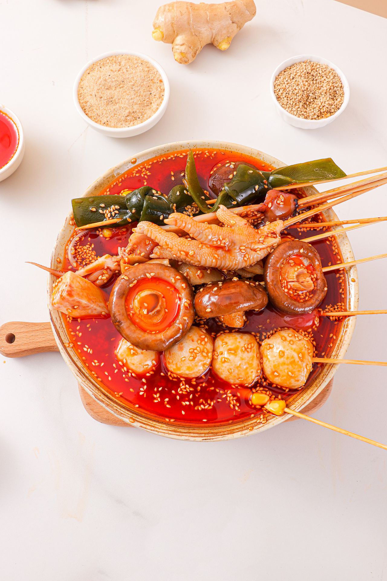 红油钵钵鸡调味料 藤椒辣椒油鸡爪鱿鱼 火锅底料丸子