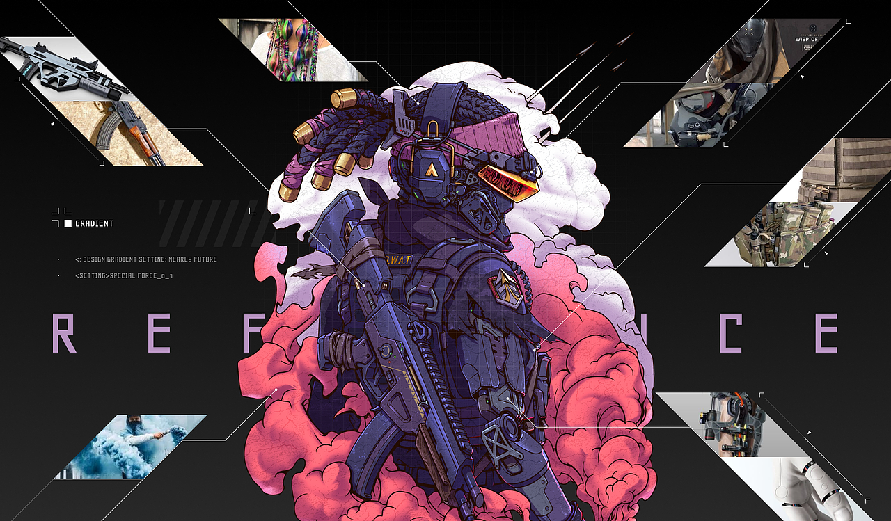 反抗系列插画（Fightback）第二弹：特战队员S.W.A.T（图ZMzAxNDM2MzUy） - 新锐潮流插画 - 站酷设计师jellyfishzhi原创素材 - 站酷ZCOOL