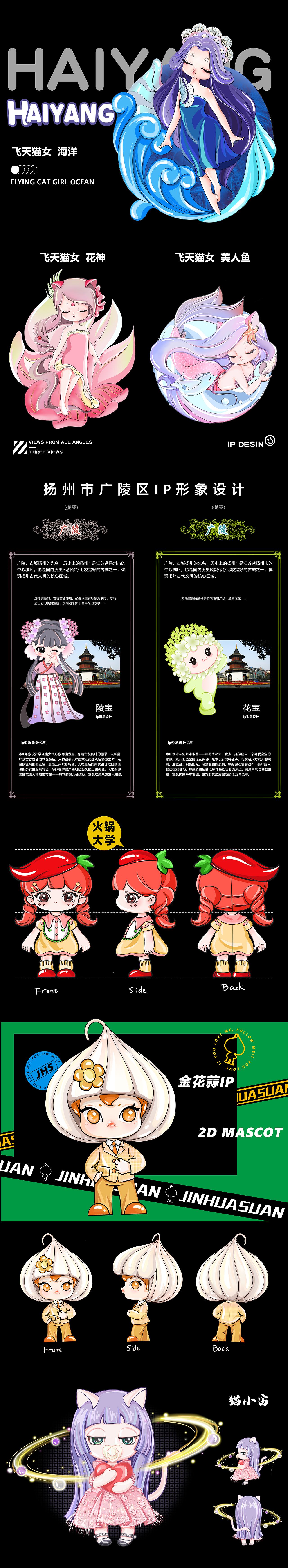 2D吉祥物设计案例200+表情包制作卡通ip形象手绘插画