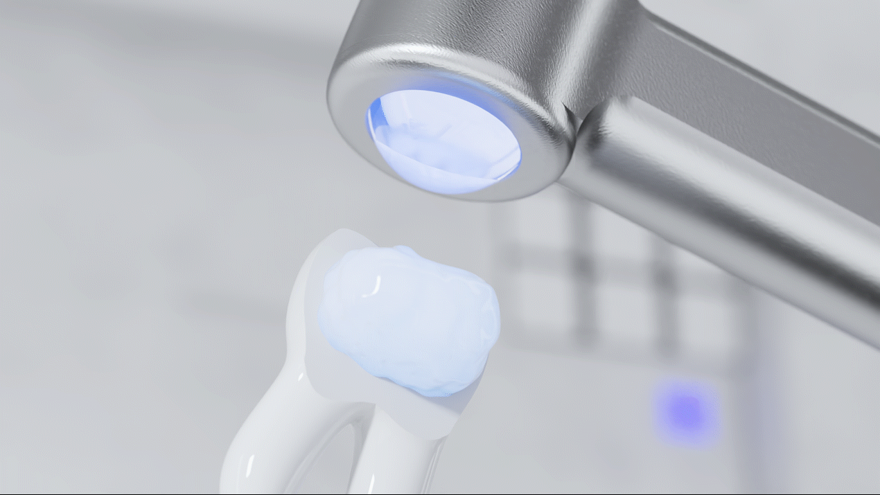 牙科光固化产品动画