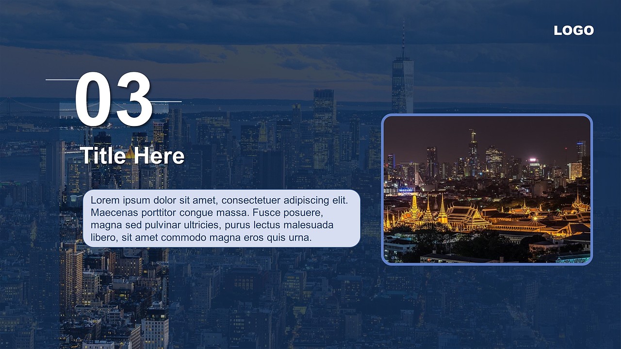 PPT模板-深蓝简洁