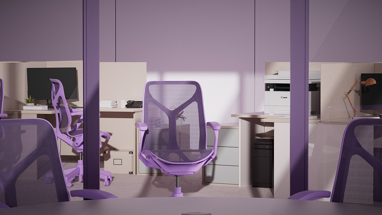 C4D动态产品视频(练习九)-办公室