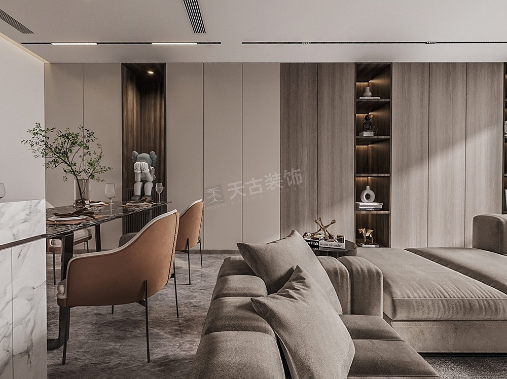 重庆茅莱山居叠拼别墅装修,天古装饰设计师吴德风