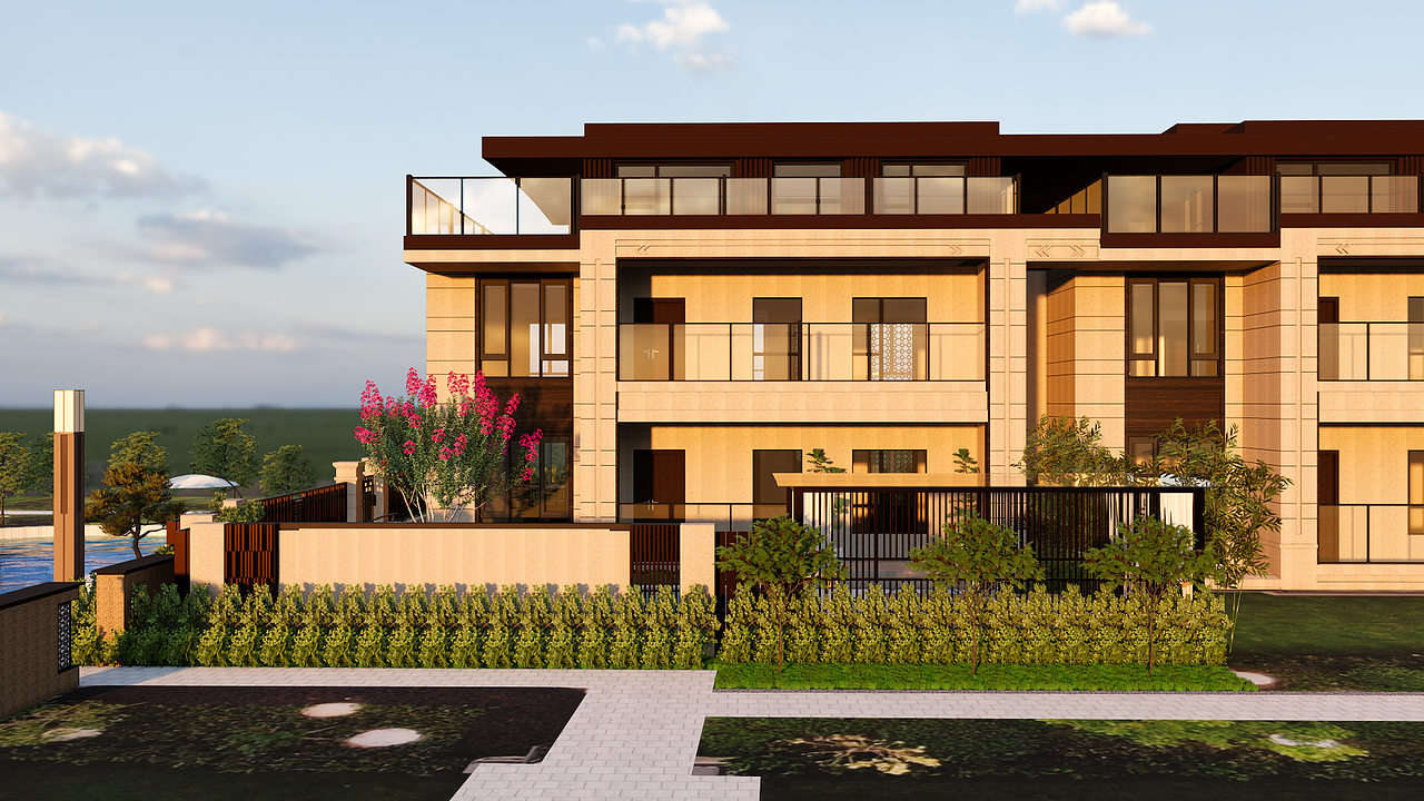 中梁一号排屋庭院设计(2021)