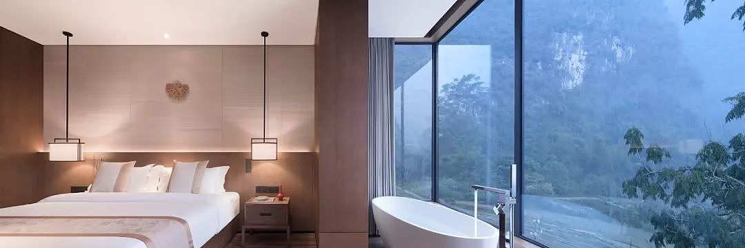 朗生墙板商业空间案例 | 隐于山涧的阳朔山居