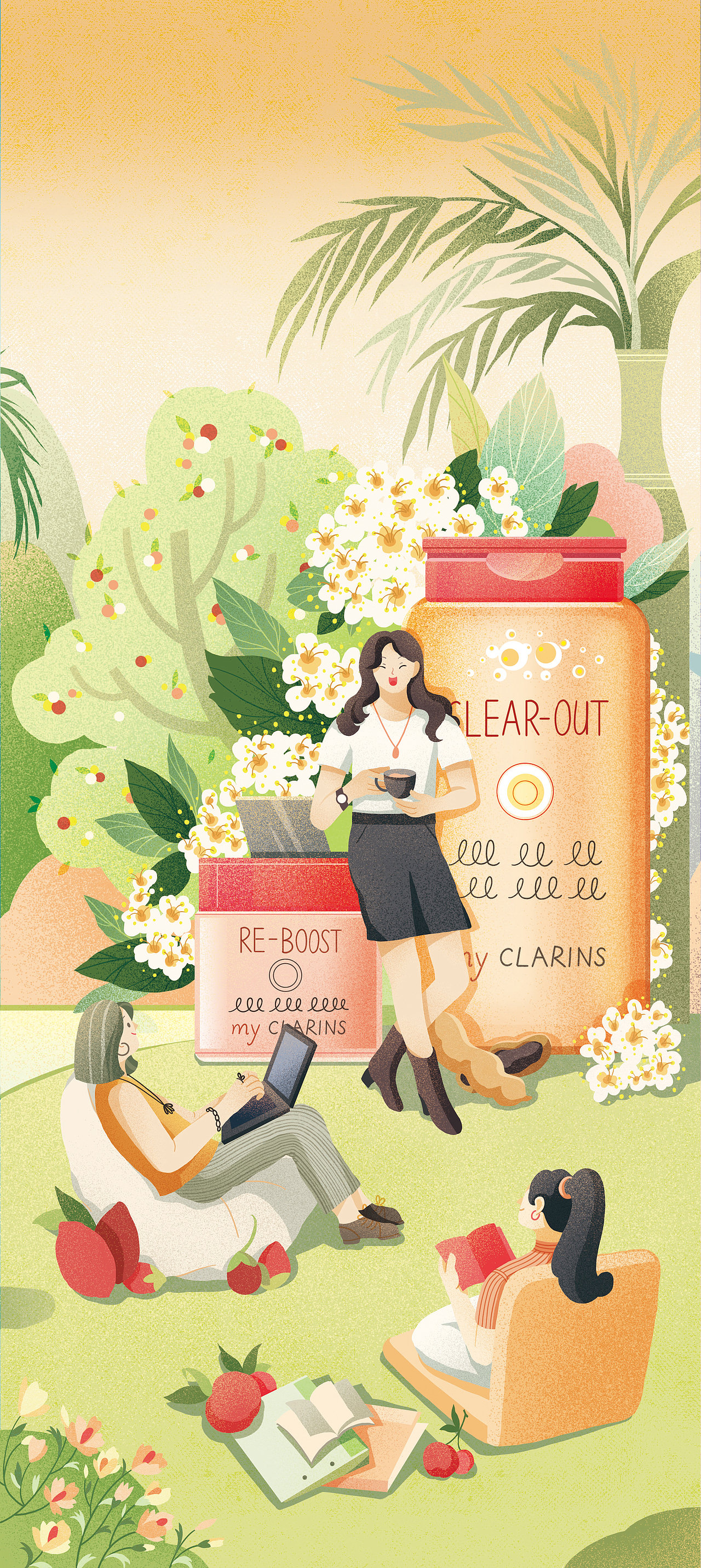 #my CLARINS 寻找天然好食肌# 美肌食谱日志（图ZMjk4NzQ4NTY0） - 海报 - 站酷设计师MinniJiang原创素材 - 站酷ZCOOL