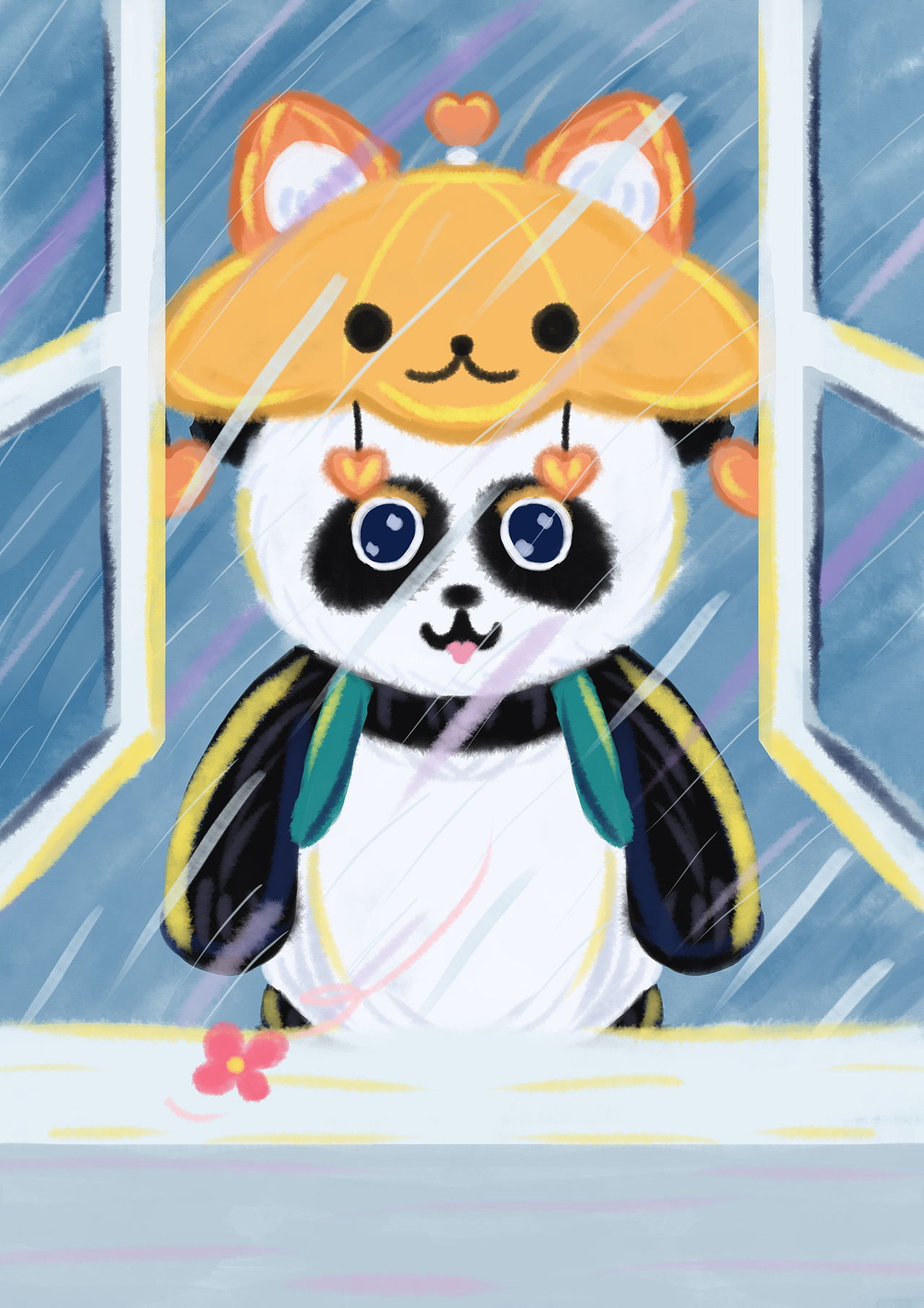 画师繁星2.0第二期第三周一只上学的熊猫