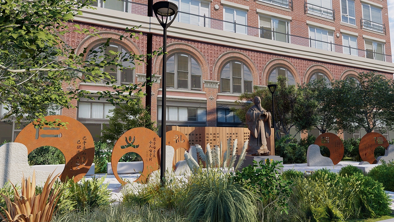 校园小景（图ZMzcwNzkzMTc2） - 景观设计 - 站酷设计师云南凯瑞设计原创素材 - 站酷ZCOOL