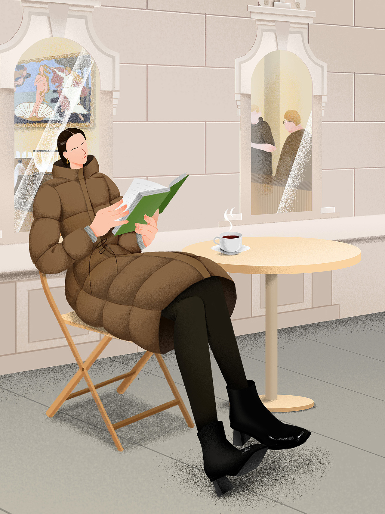 朗姿LANCY FROM25 合作｜霍尔多巴吉白鹅绒系列（图ZMzUyNTU1NTA0） - 商业插画 - 站酷设计师李耳耳耳原创素材 - 站酷ZCOOL