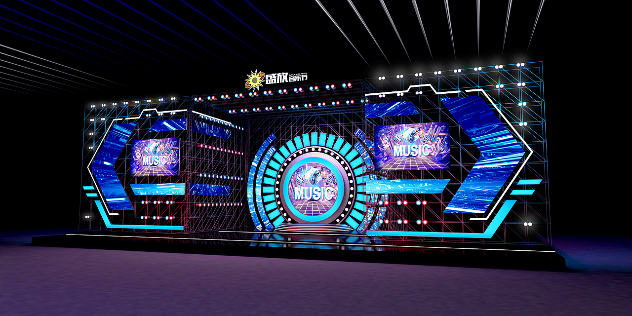 舞台设计（已商用）（图ZMzM3MzQ3MjA4） - 其他三维 - 站酷设计师大狗熊设计师原创素材 - 站酷ZCOOL