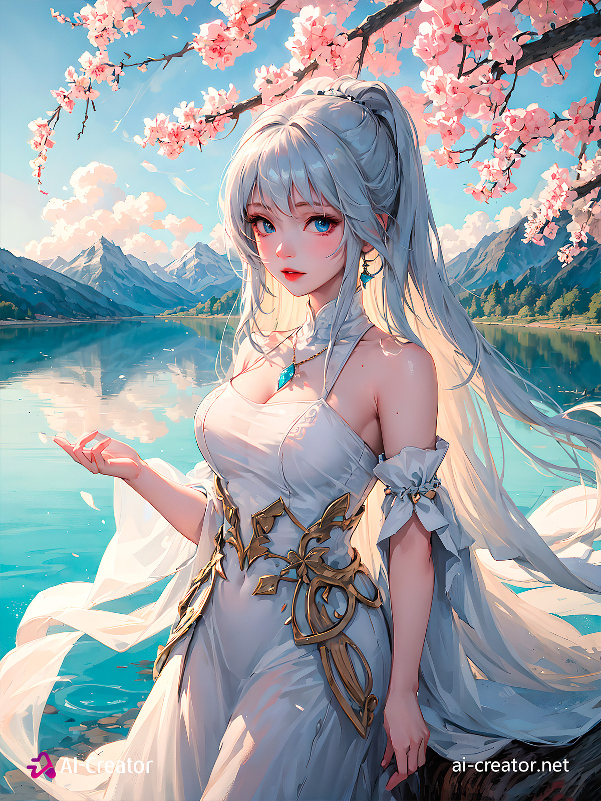 【AI绘画作品-79】山水间