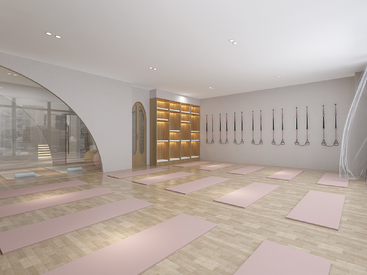 休闲清新的YOKO瑜伽工作室 | dizaino virtuve-建E网设计案例
