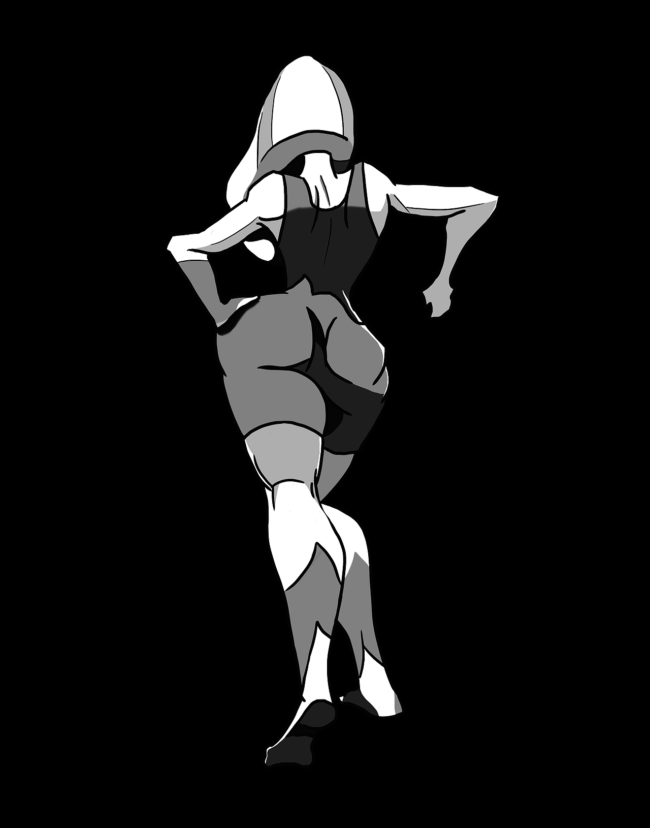 人物造型光影练习