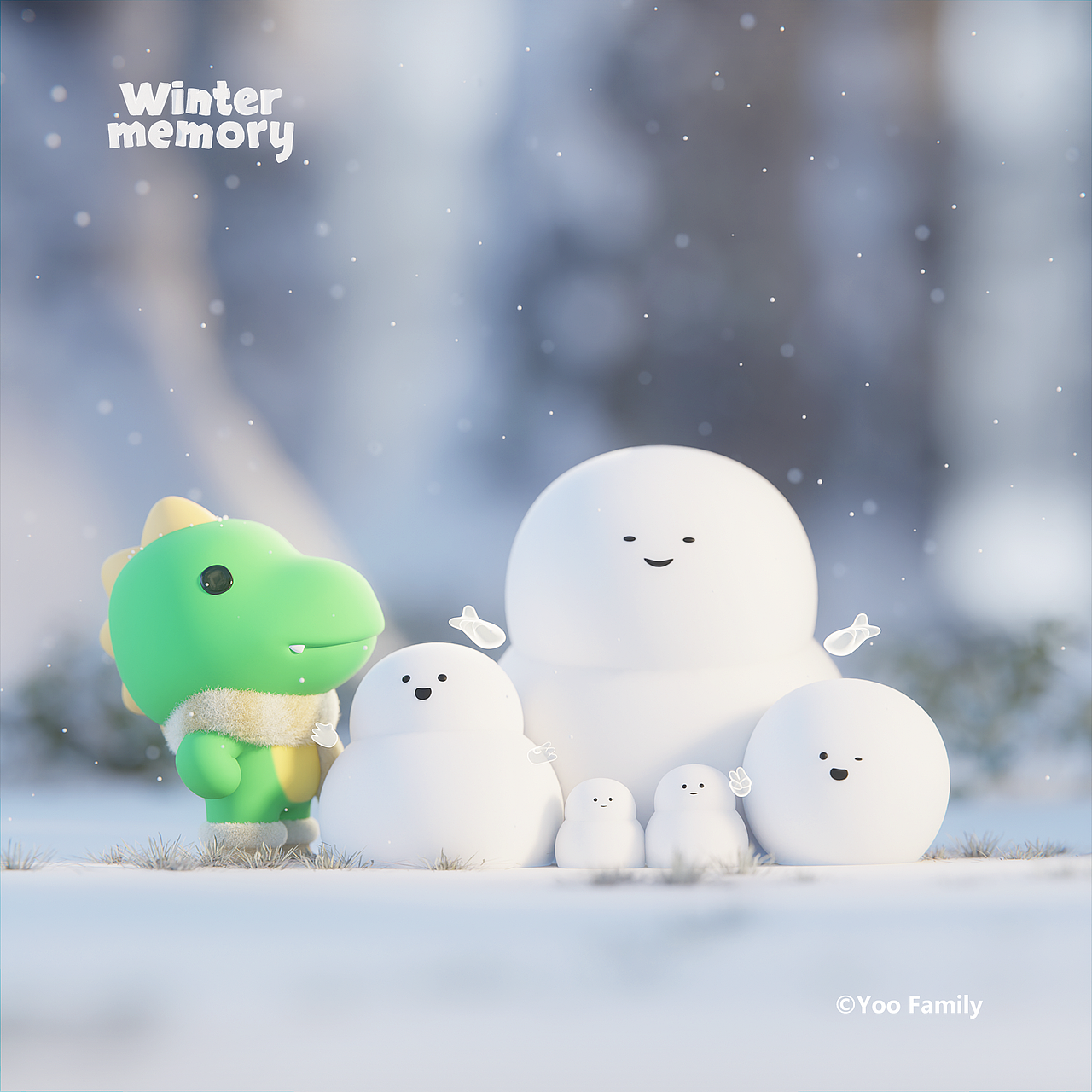 YooFamily-冬季记忆主题插图（图ZMzYxNzYwMzEy） - 场景 - 站酷设计师林二虎原创素材 - 站酷ZCOOL