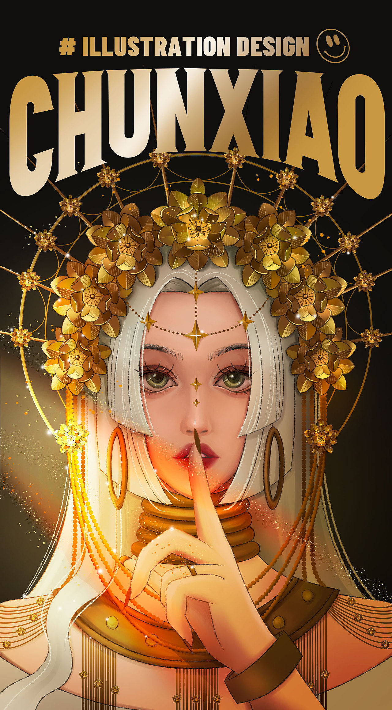 花与女孩｜我路过，刚好你盛开 人物插画设计（图ZMjk5MDU3ODY4） - 艺术插画 - 站酷设计师293556866原创素材 - 站酷ZCOOL