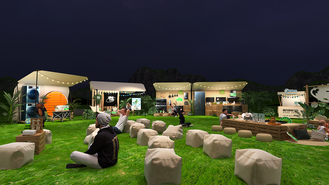 户外露营集市摊位（图ZMzE4NTYxNTU2） - 其他三维 - 站酷设计师Jonson7原创素材 - 站酷ZCOOL