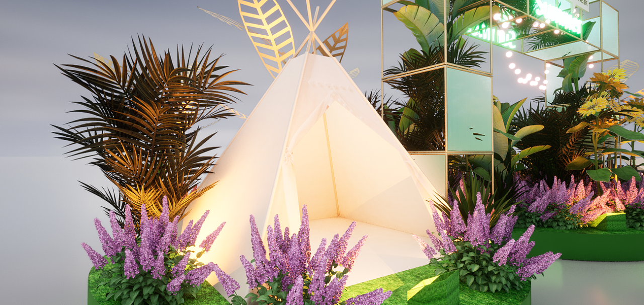 乐从天佑城 露营节 网红打卡点 营地 绿化 春季美陈（图ZMzIyMTU0NTg0） - 景观设计 - 站酷设计师4号仙人掌原创素材 - 站酷ZCOOL