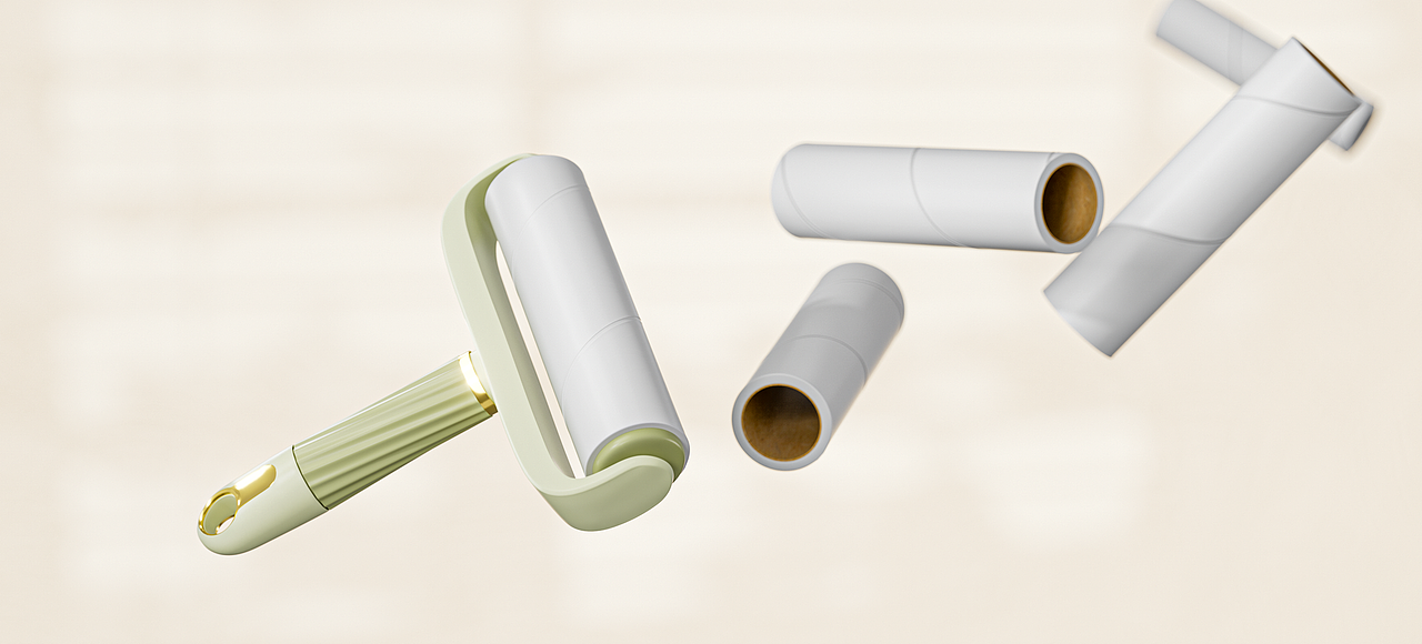 粘毛器建模（图ZMzU3MzgzMDA0） - 产品 - 站酷设计师胖悟空wa原创素材 - 站酷ZCOOL