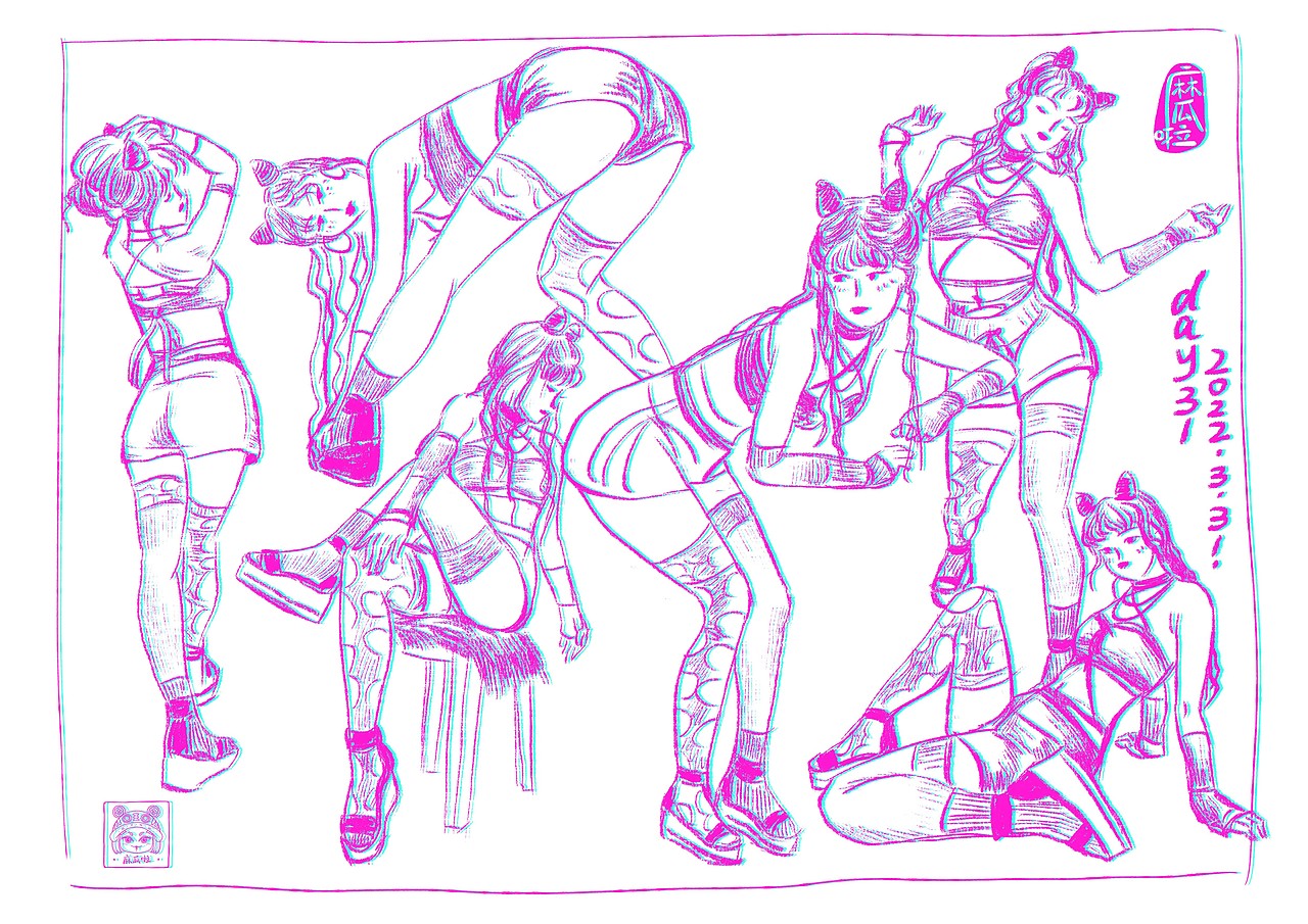 【麻瓜啦MGL】2022年3月1日-4月29日速写60天打卡合集（图ZMzA1NTU4Njgw） - 创作习作 - 站酷设计师麻瓜啦MGL原创素材 - 站酷ZCOOL