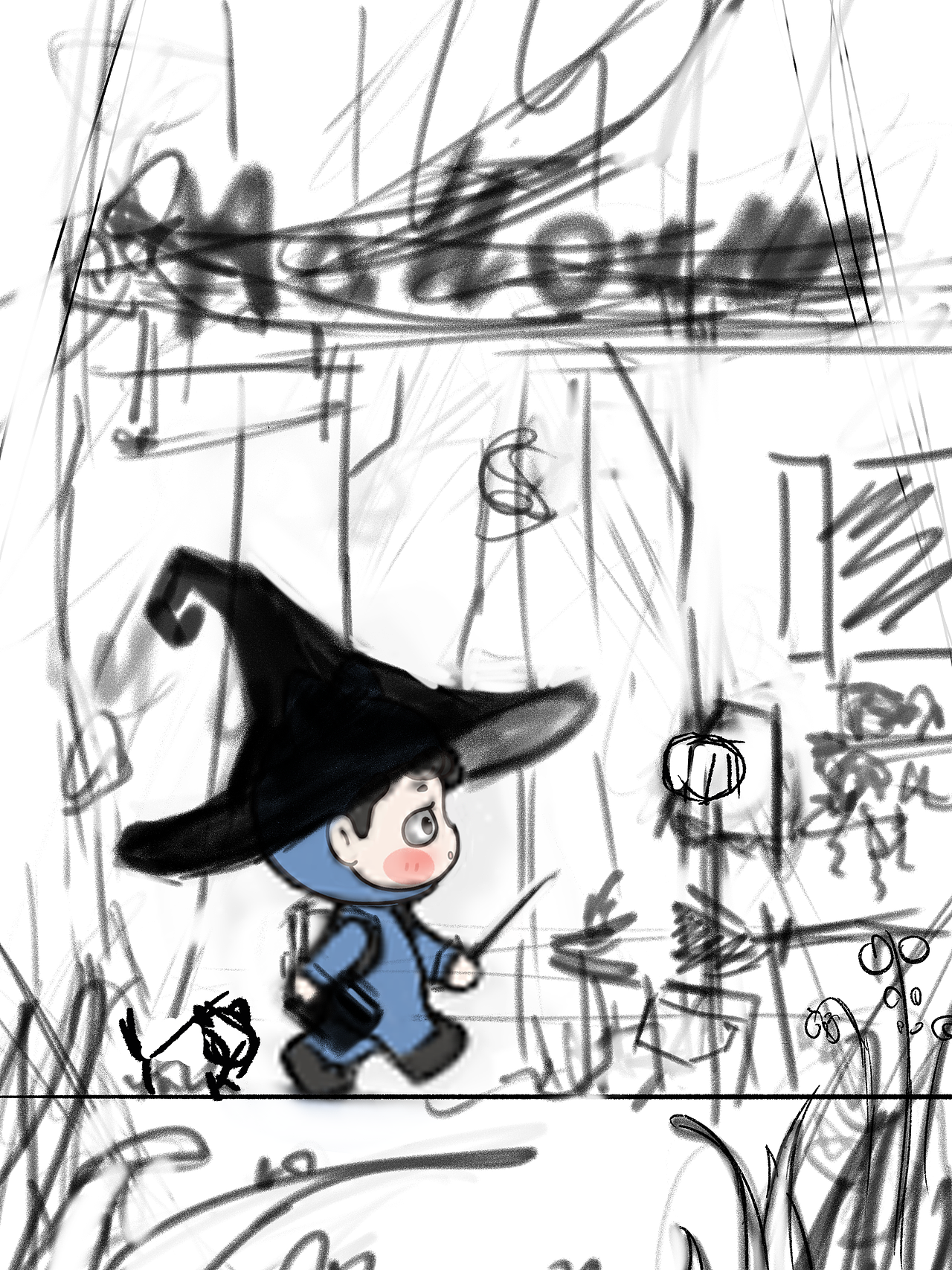 插画 | 哎～我的糖糖呢？万圣节🎃