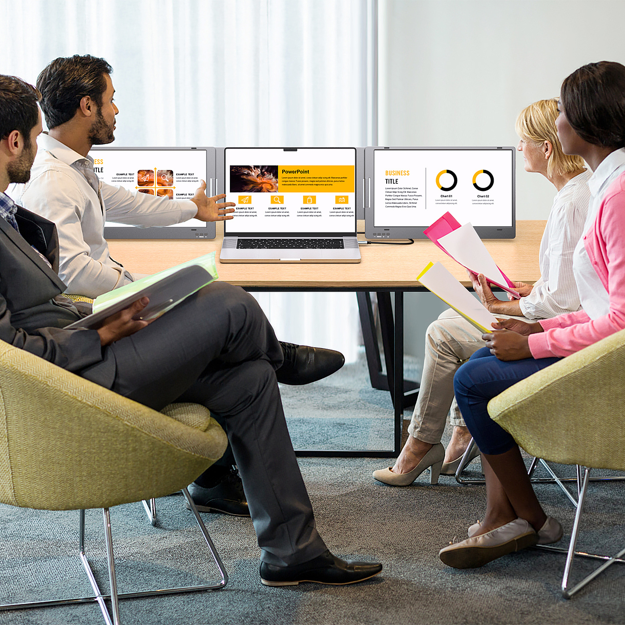 便攜式雙屏顯示器（圖ZMzY1OTIxNjk2） - 電商 - 站酷設(shè)計師cc陳某原創(chuàng)素材 - 站酷ZCOOL