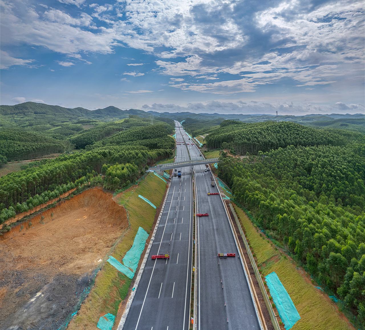 公路施工完工展示航拍摄影一组