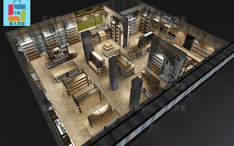 吉安新款精品店货架灵活百变-莫凡货架厂家供应