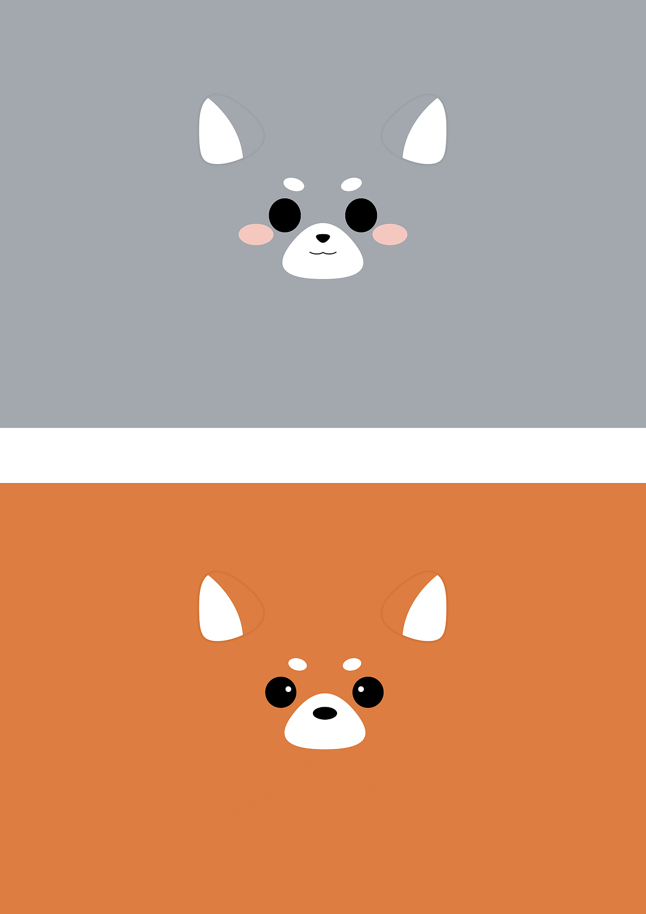 卡通动物表情造型设计