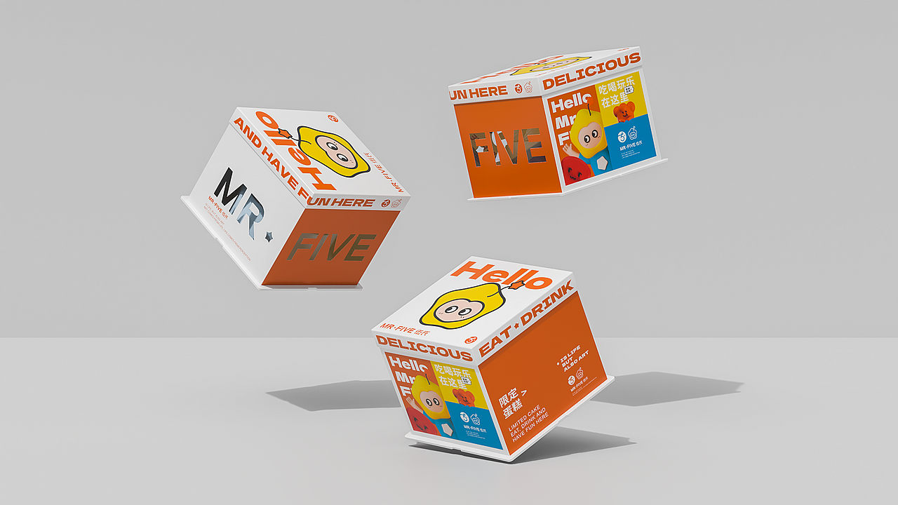 MR·FIVE伍氏面包丨C4D IP角色+蛋糕盒包装展示（图ZMzA0ODU1NTc2） - 人物/生物 - 站酷设计师雅痞浩浩原创素材 - 站酷ZCOOL