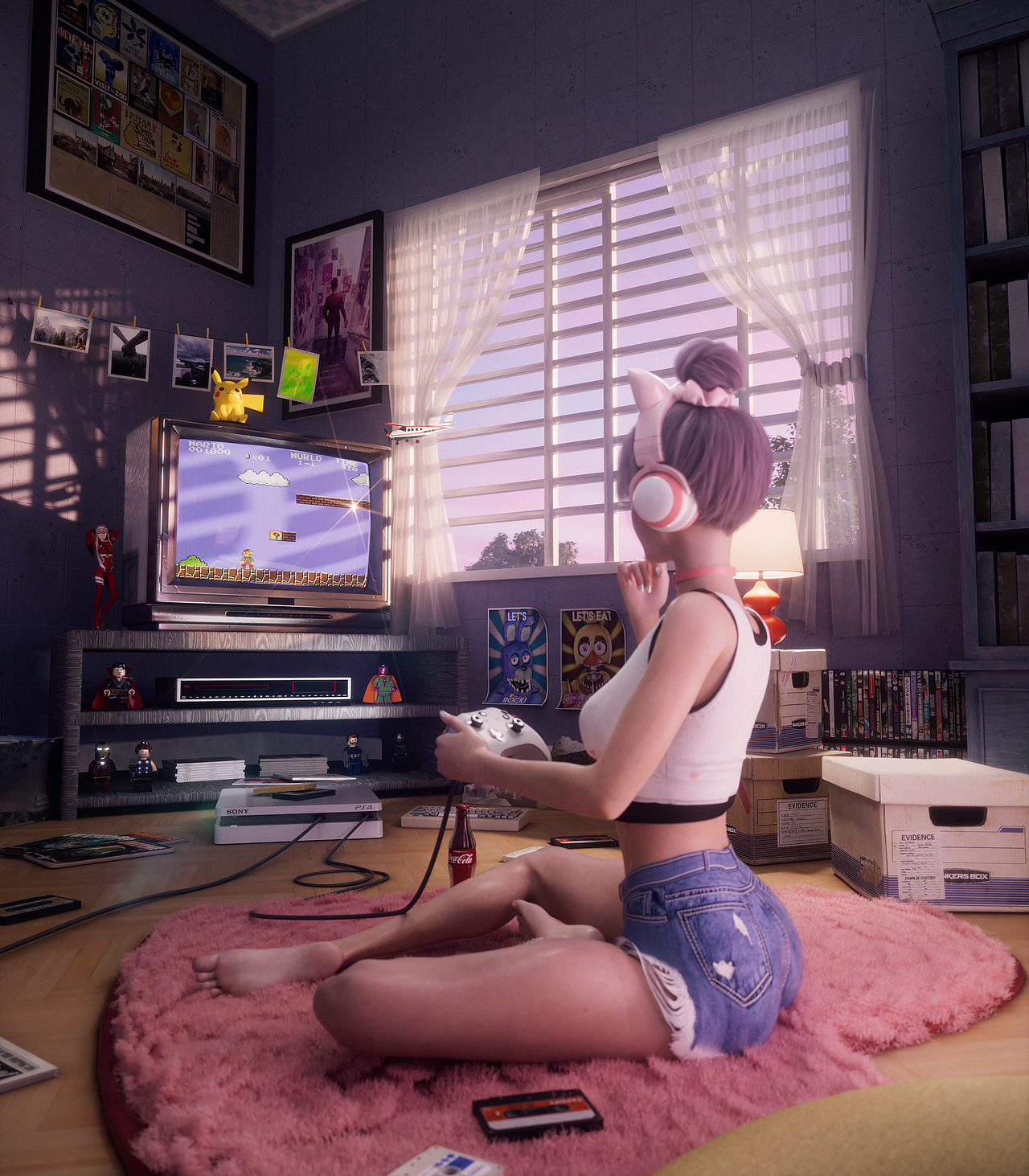 Cyberpunk—三维赛博少女风格系列（图ZMzU2MzIxODg0） - 场景 - 站酷设计师ZE_JASON原创素材 - 站酷ZCOOL