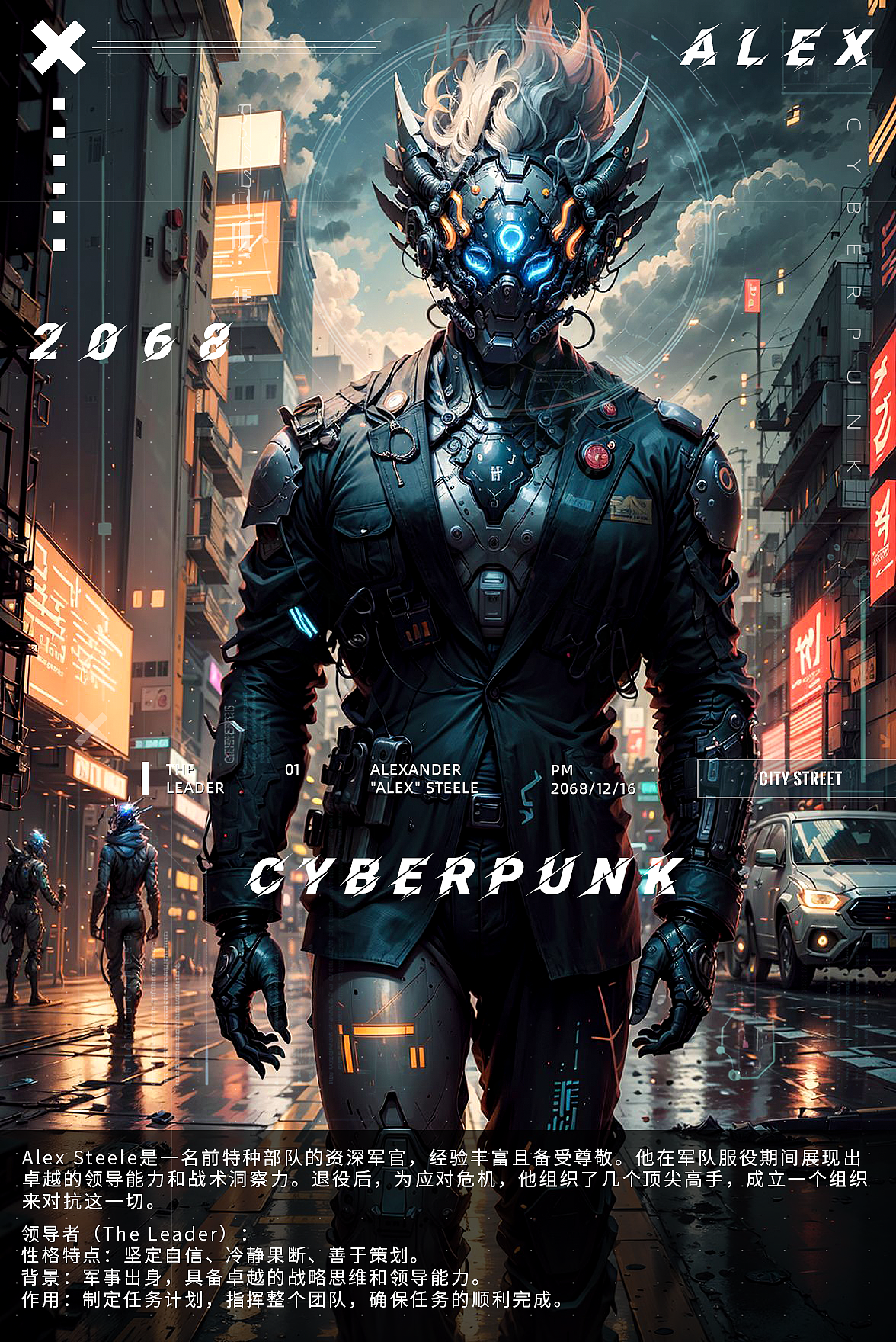 赛博朋克—西装/面具/机械