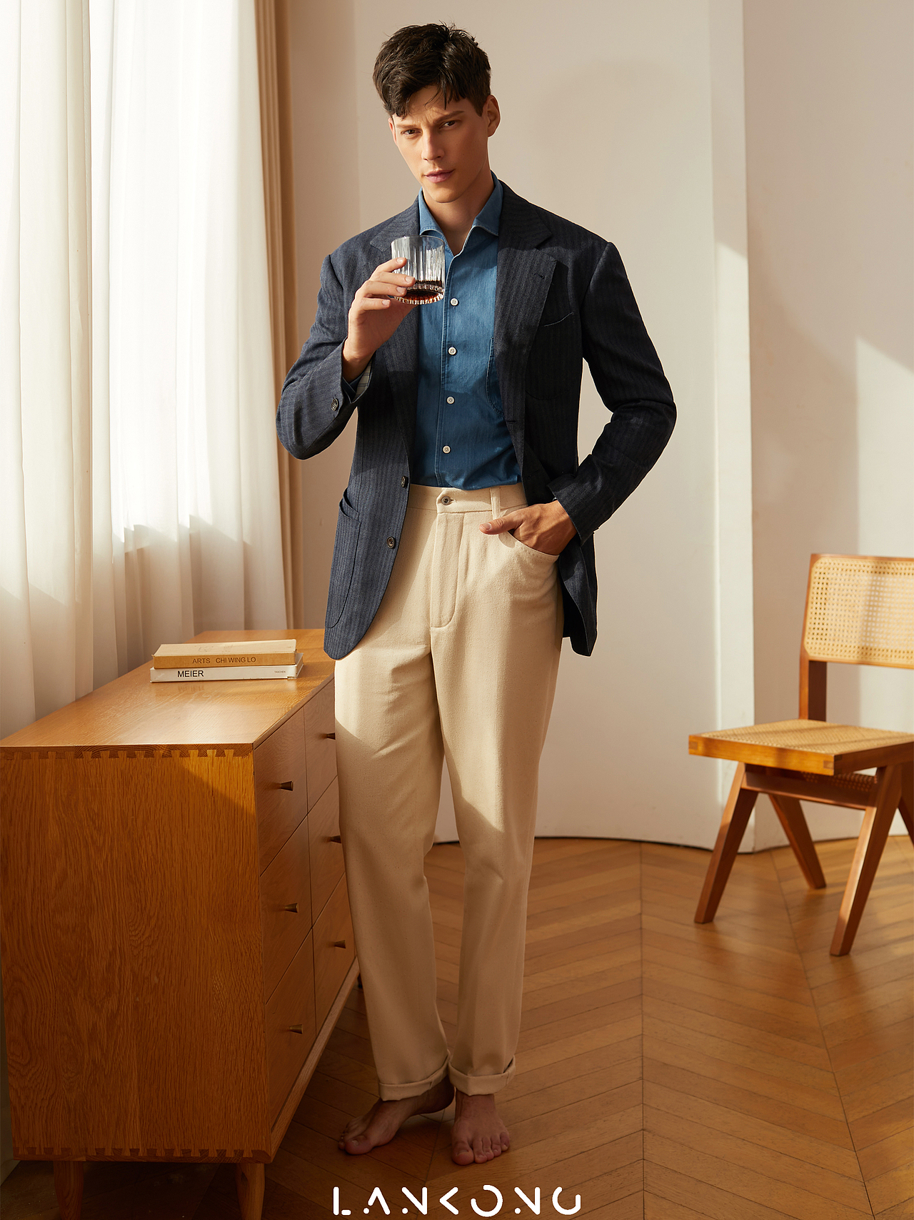 男模西装职业装棉服宣传片