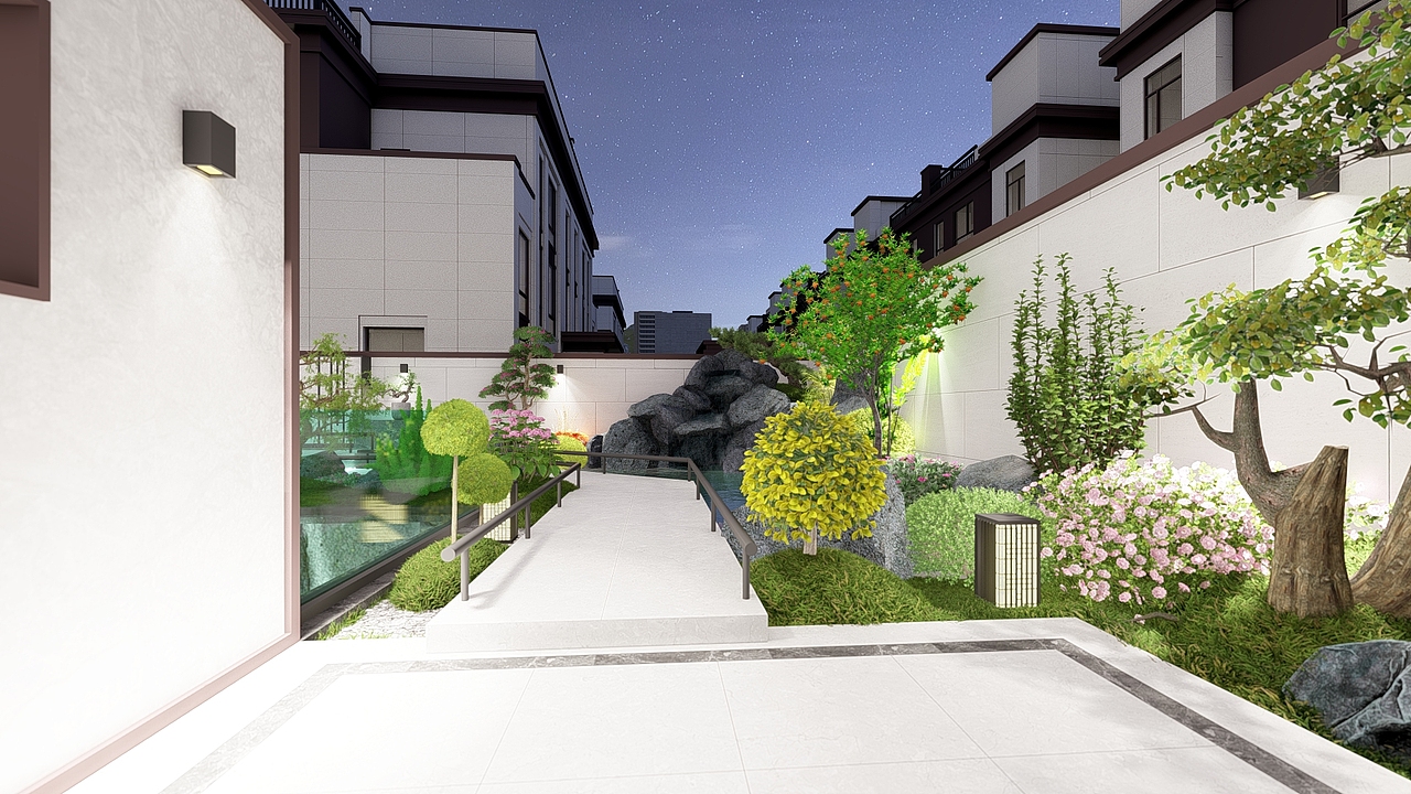 新中式庭院设计（图ZMzA0OTEyMTM2） - 景观设计 - 站酷设计师Paddy庭院设计原创素材 - 站酷ZCOOL