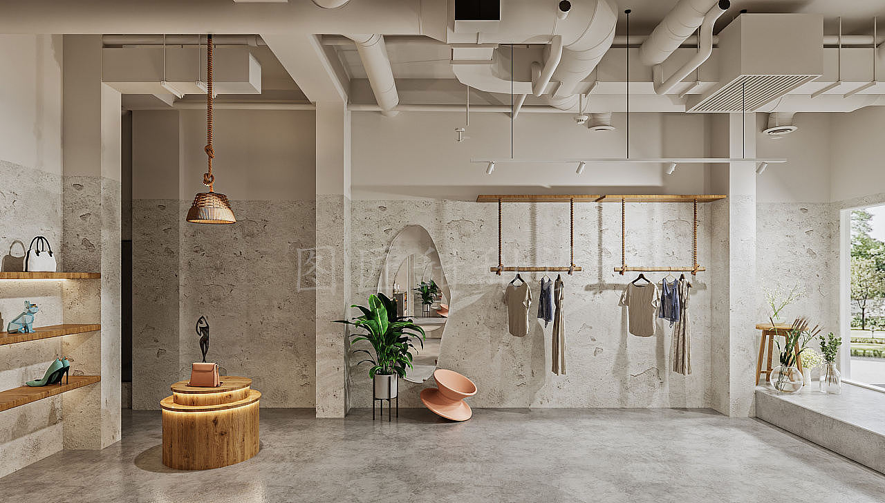 服装店设计|原生态质朴美