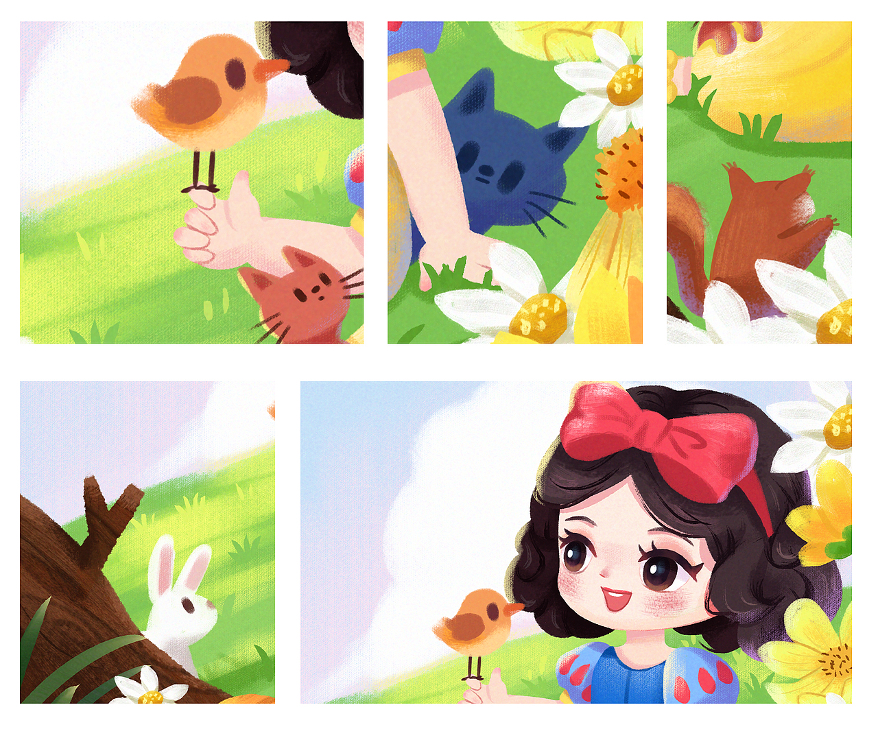 童話故事（圖ZMjk4NDI5Mzcy） - 兒童插畫(huà) - 站酷設(shè)計(jì)師小胖微子zz原創(chuàng)素材 - 站酷ZCOOL