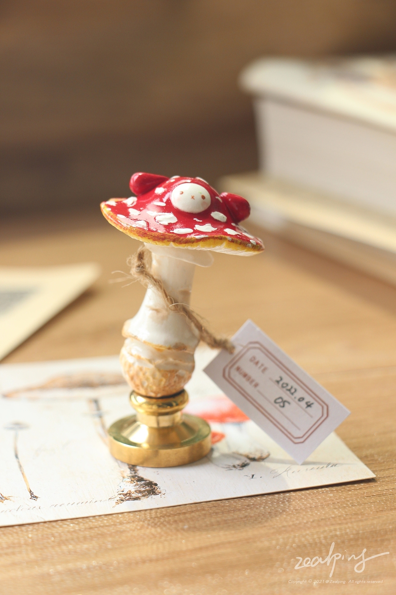 6月手作丨蘑菇兔火漆手柄