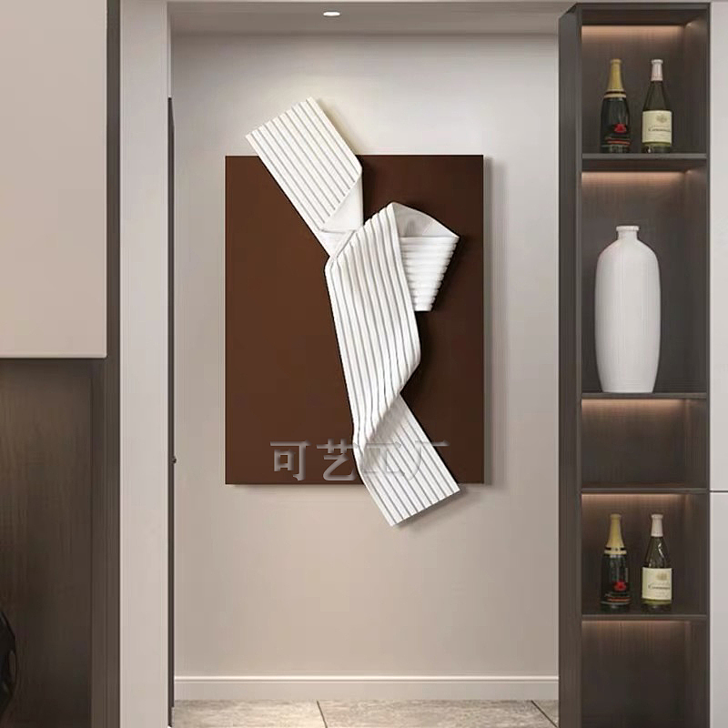 轻奢高档立体手工皮画客厅玄关卧室书房样板房装饰挂画（图ZMzQ5NDI3MzA4） - 酒店餐饮设计 - 站酷设计师kycoco原创素材 - 站酷ZCOOL