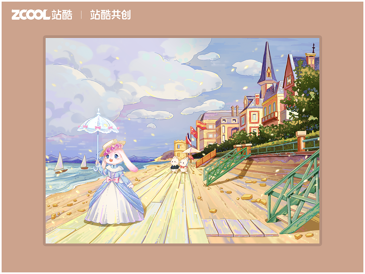 【世界名画】关于莫奈的遇见四季（图ZMzQ0MDI1OTc2） - 艺术插画 - 站酷设计师旗漫设计原创素材 - 站酷ZCOOL