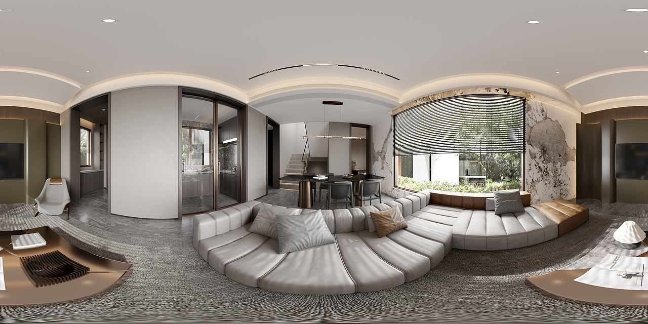 别墅一二层设计，室内简欧（图ZMzUzMzk4NTI0） - 家装设计 - 站酷设计师景艺效果图表现原创素材 - 站酷ZCOOL