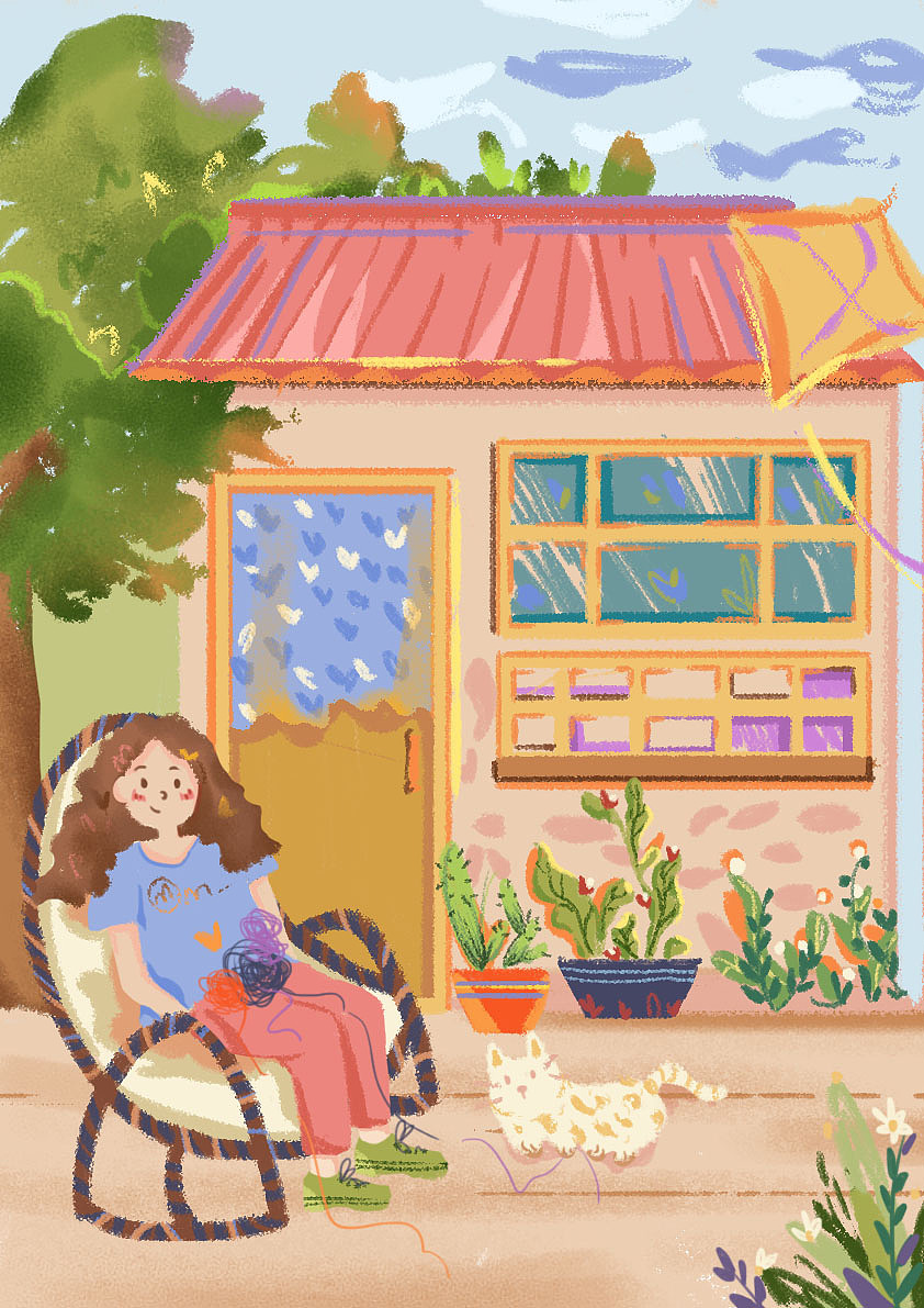 小屋（图ZMzAxMjE2MTMy） - 儿童插画 - 站酷设计师蜜小挞挞原创素材 - 站酷ZCOOL