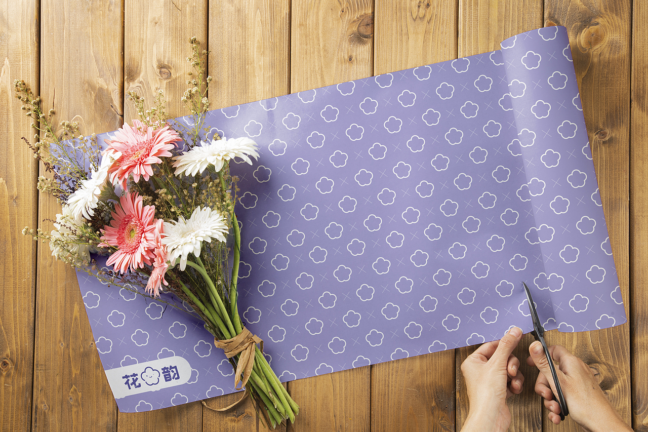 花韵logo设计,标志设计,花店logo,鲜花店