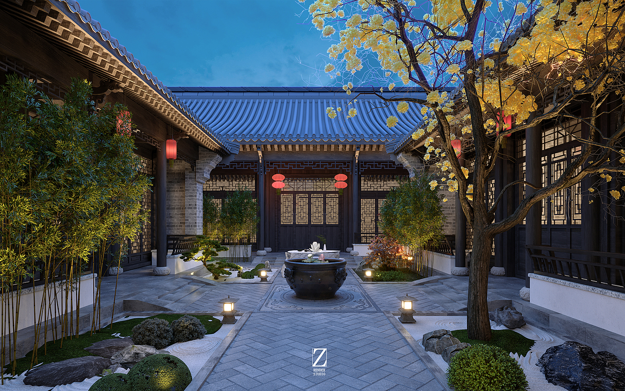 民宿设计表现（二）（图ZMzU1MDUxMzU2） - 商业空间设计 - 站酷设计师硺艺数字表现原创素材 - 站酷ZCOOL