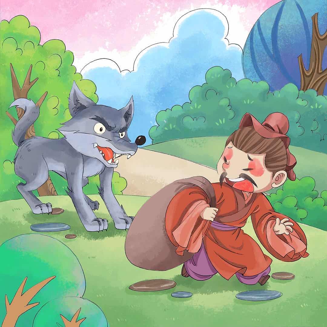 成语故事配图插画