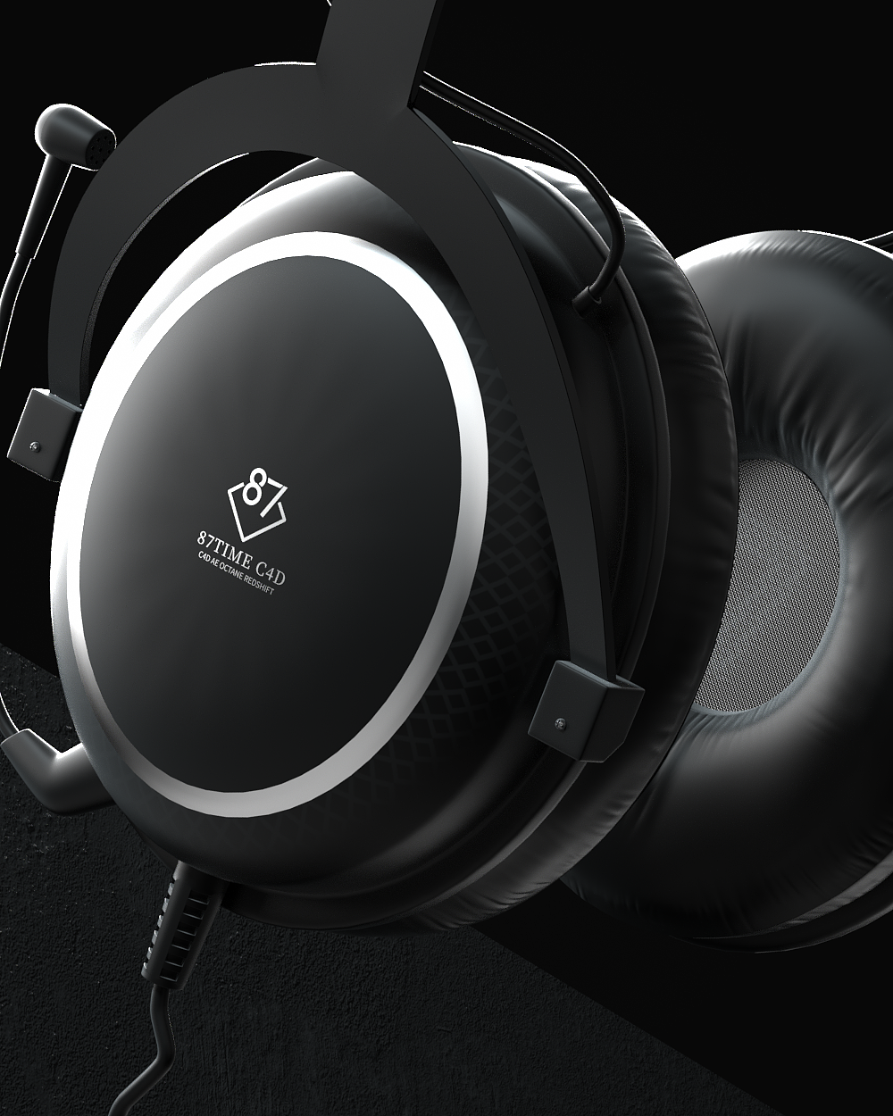 耳机三维产品Octane渲染